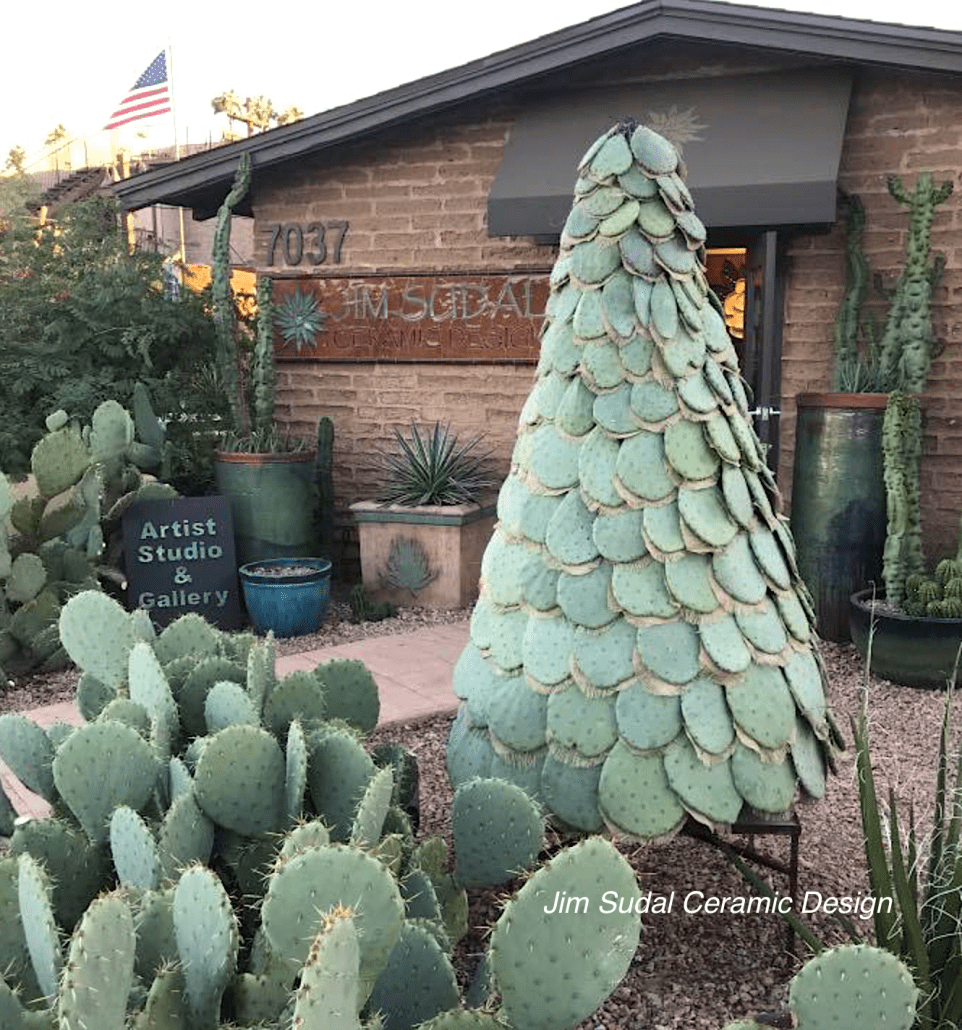 Cactus pad Christmas tree