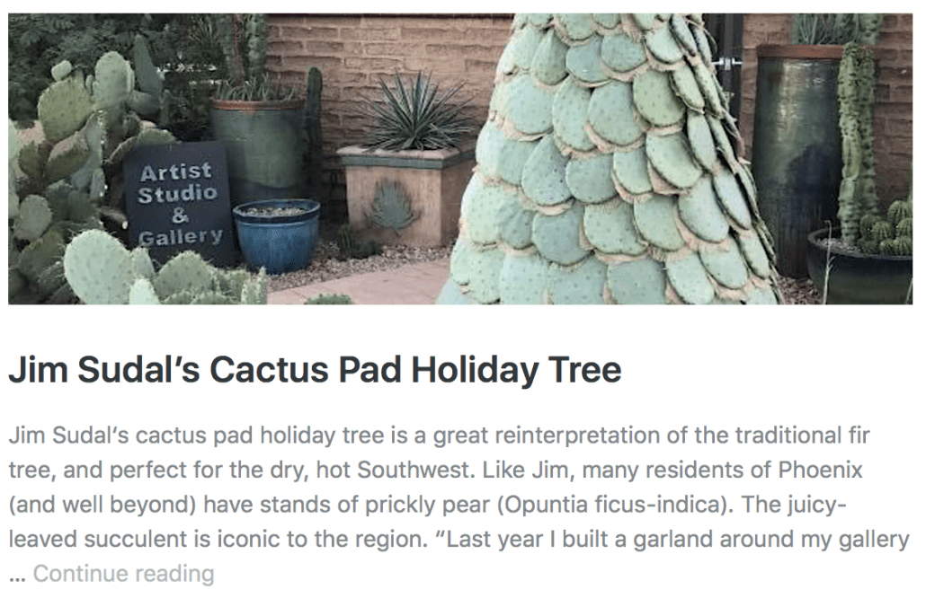 Cactus Pad Holiday Tree