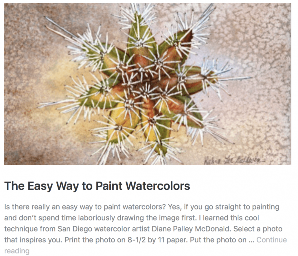 The easy way to paint watercolors