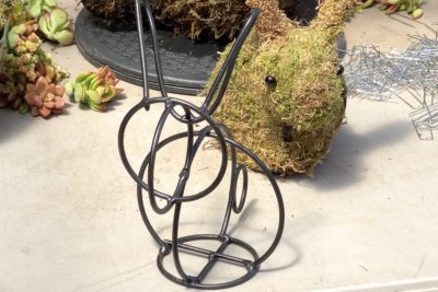 Bunny topiary frame (c) Debra Lee Baldwin