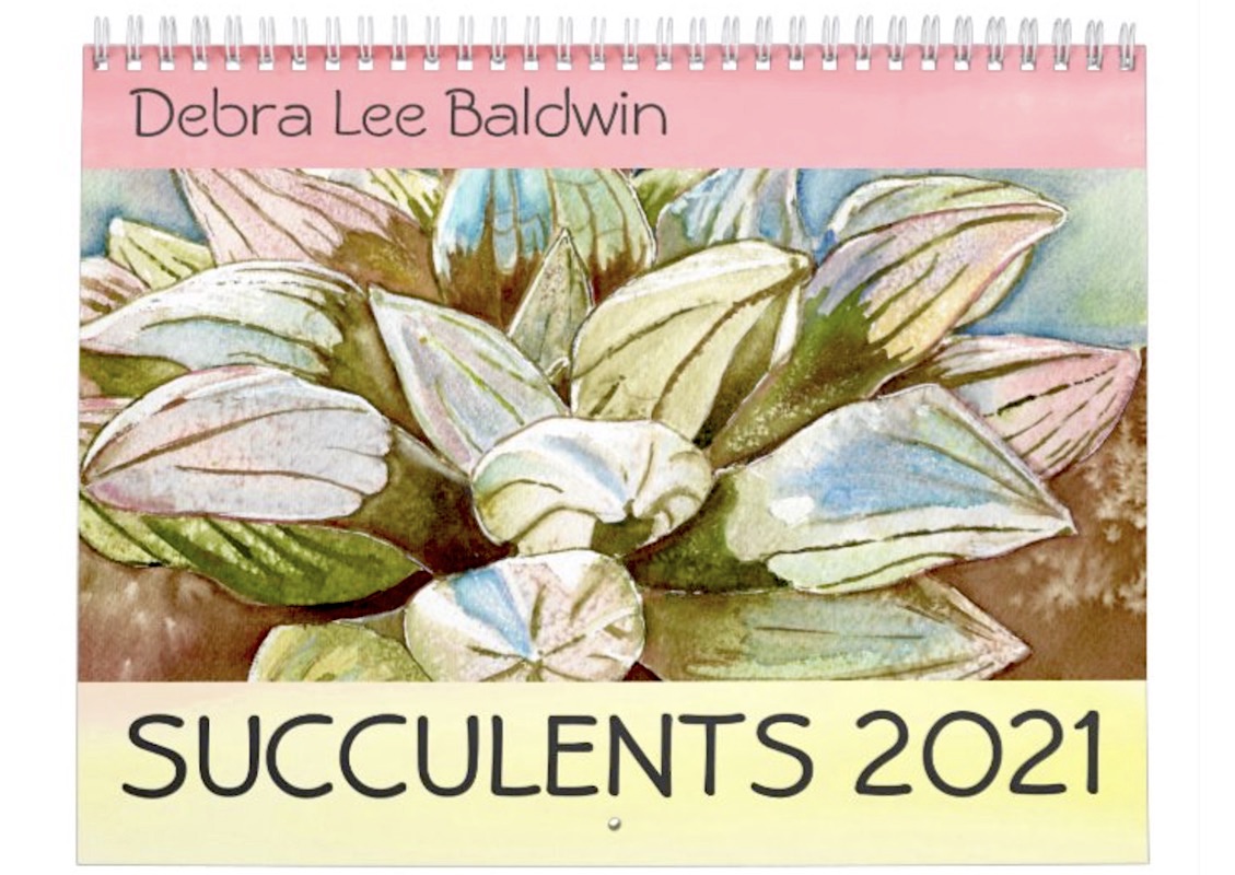 Succulents 2021 Watercolor Calendar