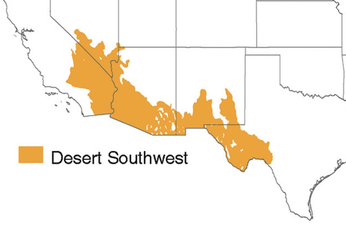Desert Southwest map