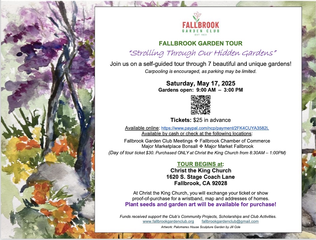 Fallbrook Garden Tour 2025