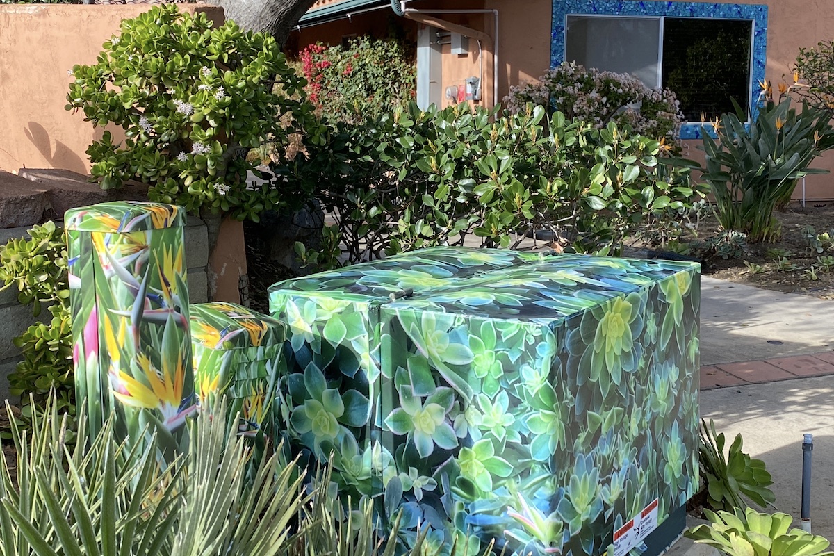 Vinyl Wraps Make Utility Boxes Succulent Artworks - Debra Lee Baldwin