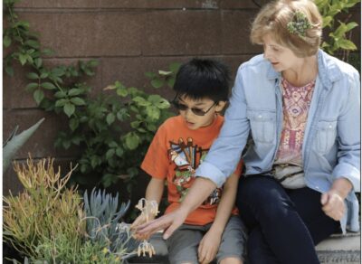 Introduce children to gardening with succulents (c) Debra Lee Baldwin