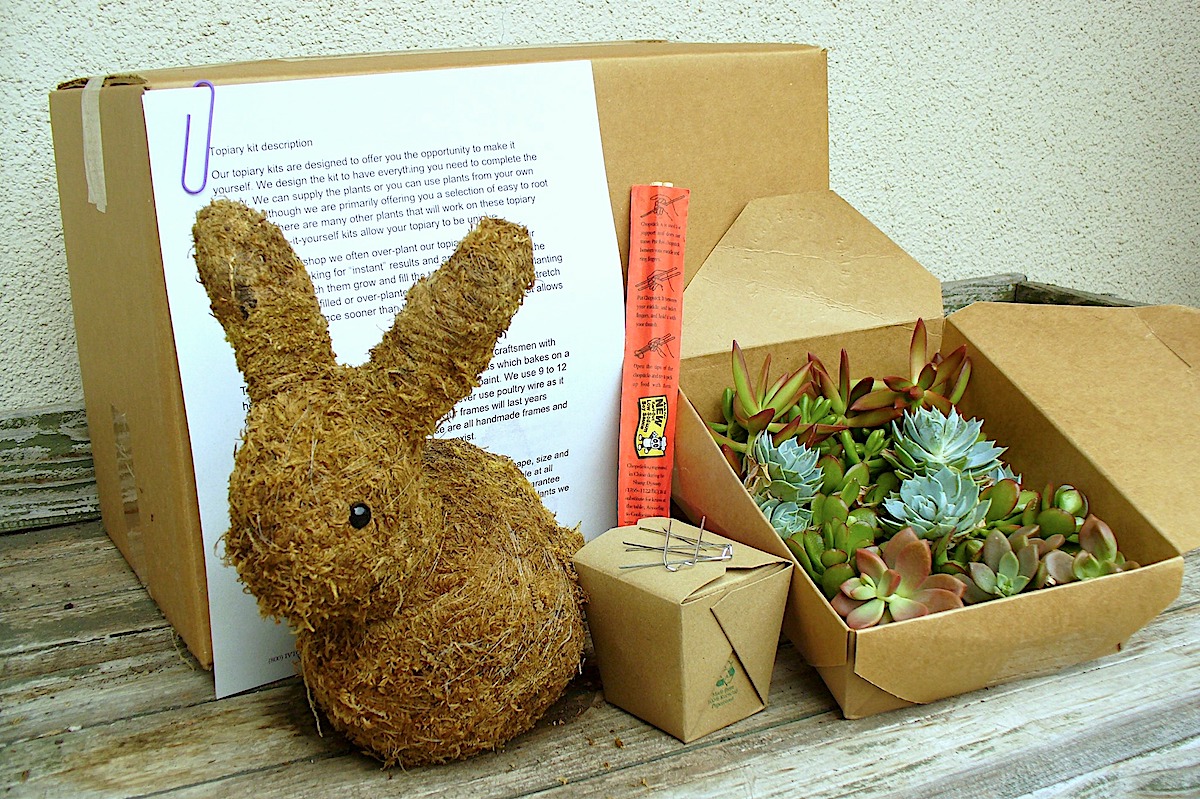 Bunny topiary kit